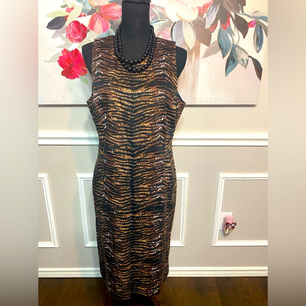 MICHAEL Michael Kors Sheath Dress Sleeveless Midi